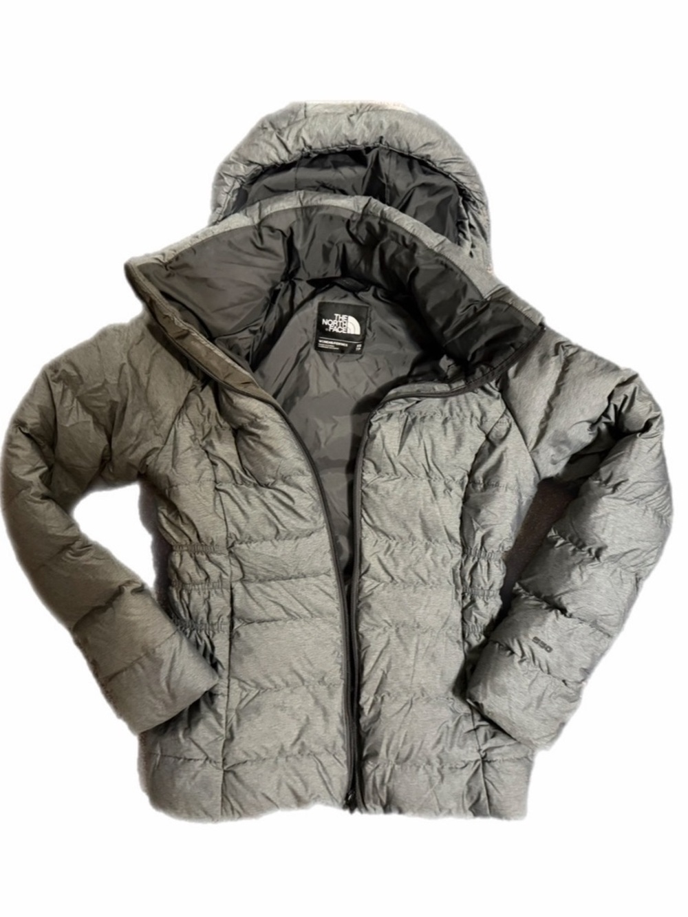 North face gray down jacket